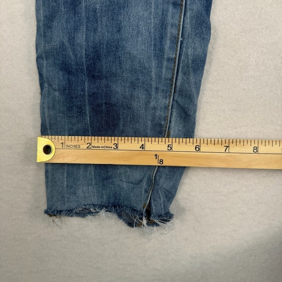 V 1969 Italia Skinny Cropped Jeans Womens Size 26/2 Light Medium Blue Mid Rise - Picture 11 of 14